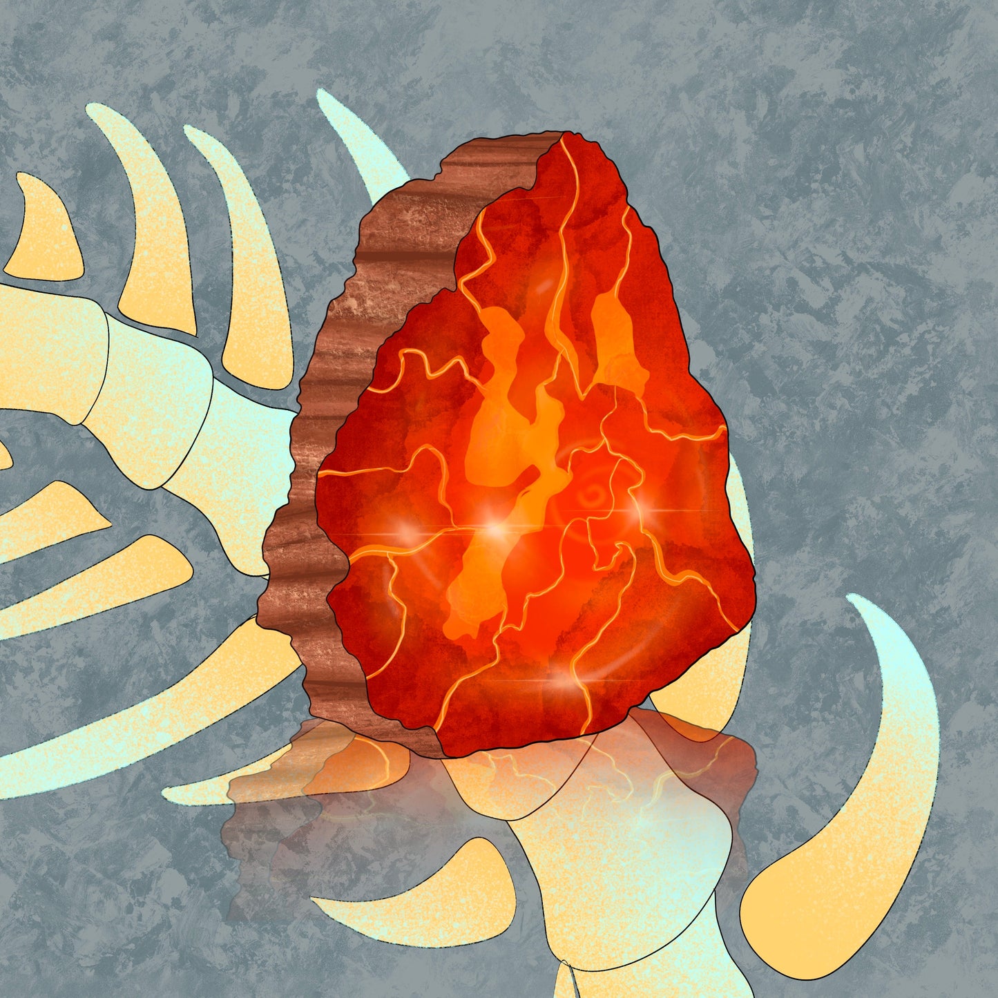 Red Fossil - Stereoplasm